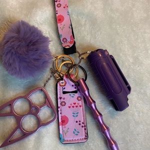 Self defense keychain spring themed.